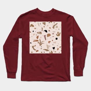 Modern Landscape / Abstract Neutral Shapes Long Sleeve T-Shirt